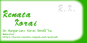 renata korai business card